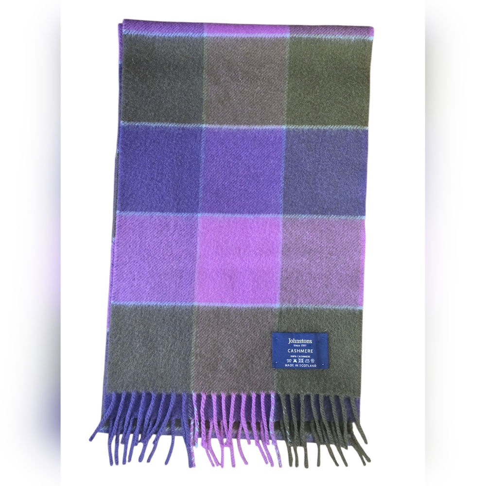 Johnstons Cashmere Plaid Scarf